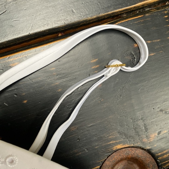 Tory Burch Broderie Anglaise Flounce One-Piece Bathing Suit - Size Large - Picture 12 of 14